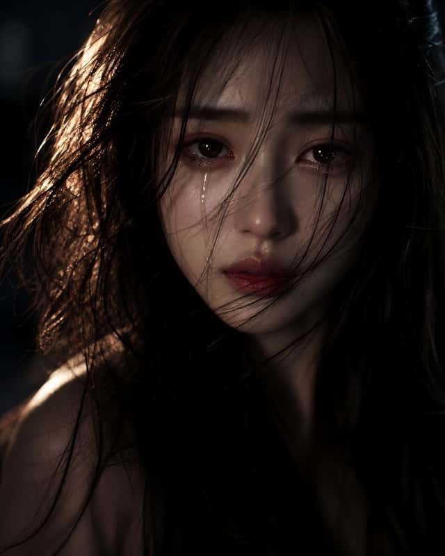 Sorrowful Night Cinematic Portrait preview