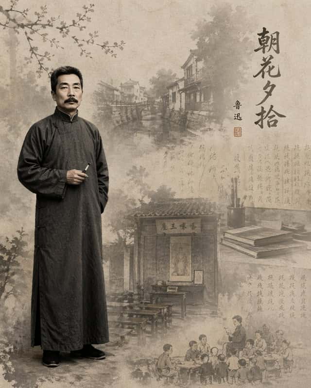 Lu Xun Literature Themed Illustration preview
