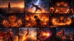 Pixar Style Superhero Storyboard preview