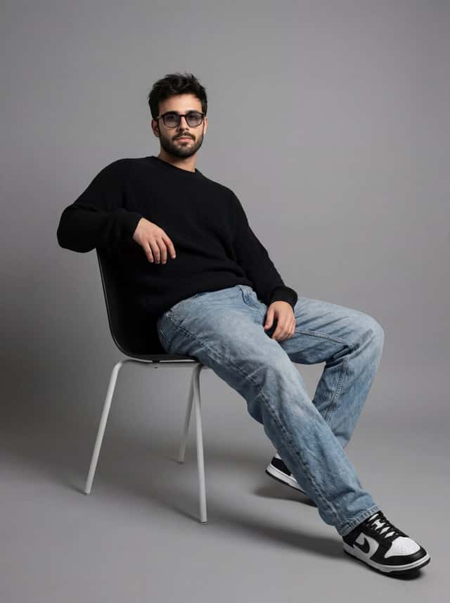 Minimalist Studio Portrait of a Young Man preview