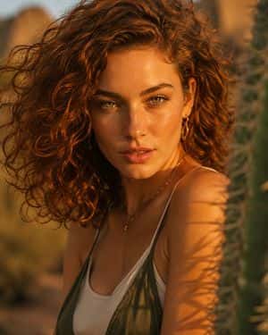 Desert Golden Hour Editorial Portrait preview
