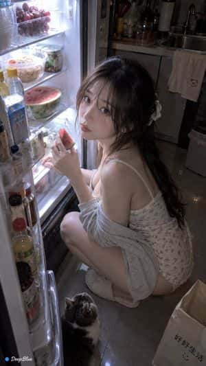 Late Night Fridge Candid Snapshot preview