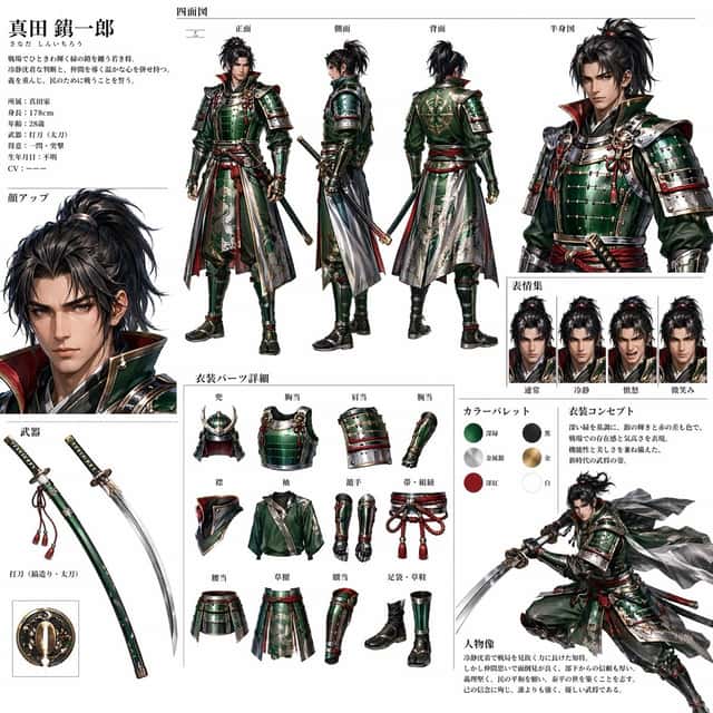 Ginger Ale Samurai Character Sheet preview