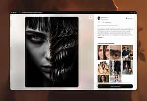 AI Prompt Gallery Browser Mockup preview