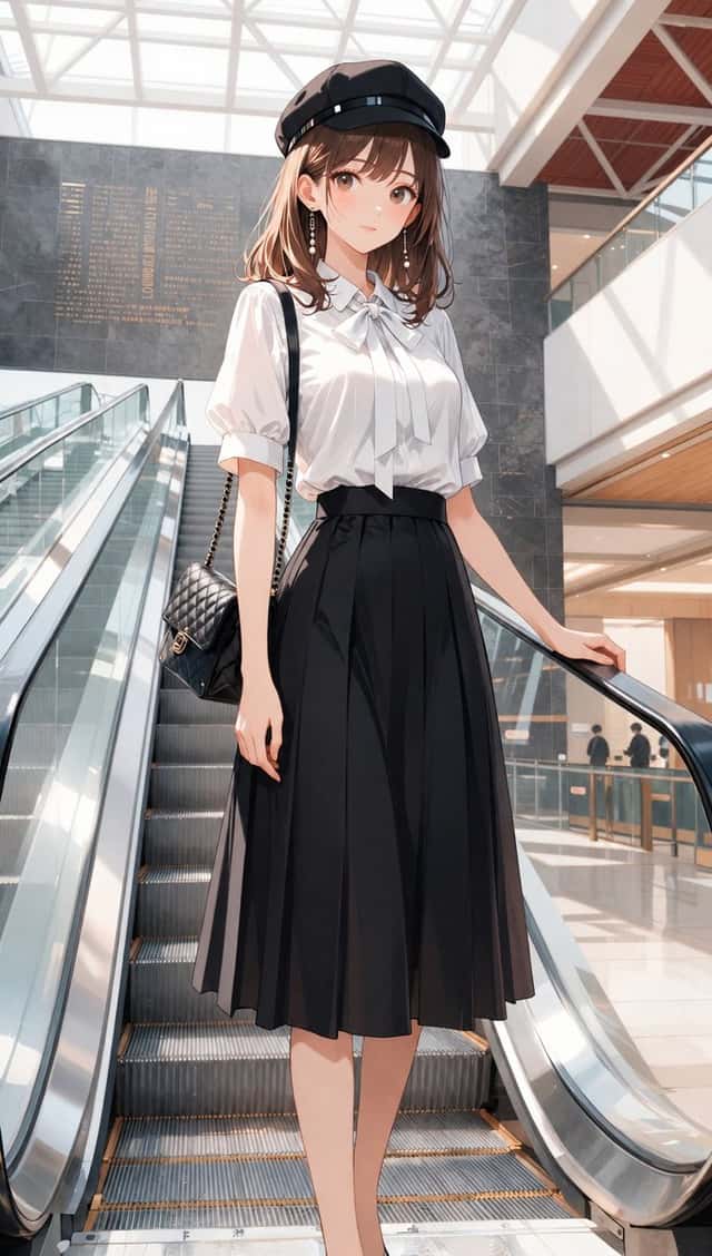 Anime Mall Escalator Fashion Portrait preview