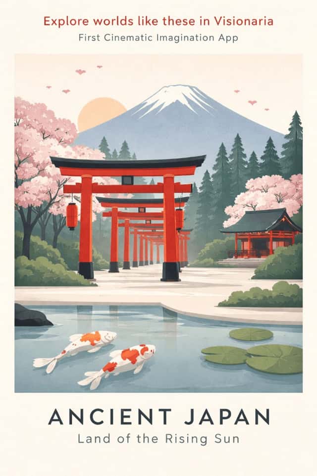 Ancient Japan Travel Poster preview