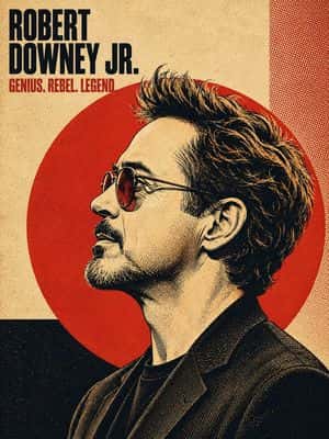 Retro Halftone Portrait Poster preview