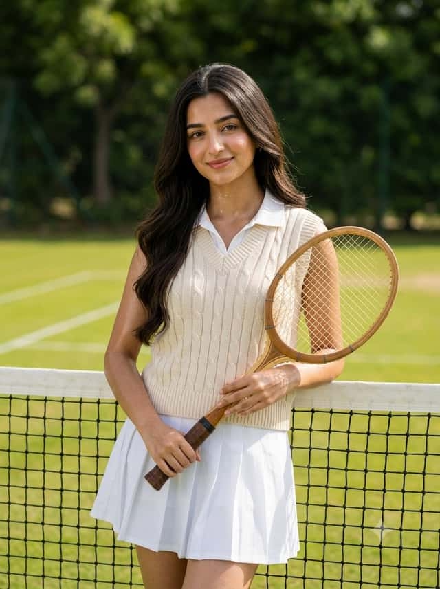 Old money tennis aesthetic portrait preview