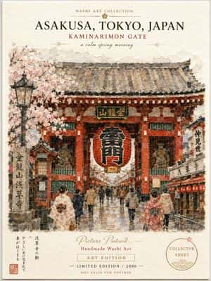 Asakusa Washi Art Postcard preview