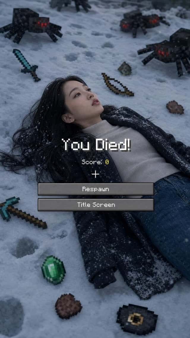 Minecraft Death Screen Portrait preview