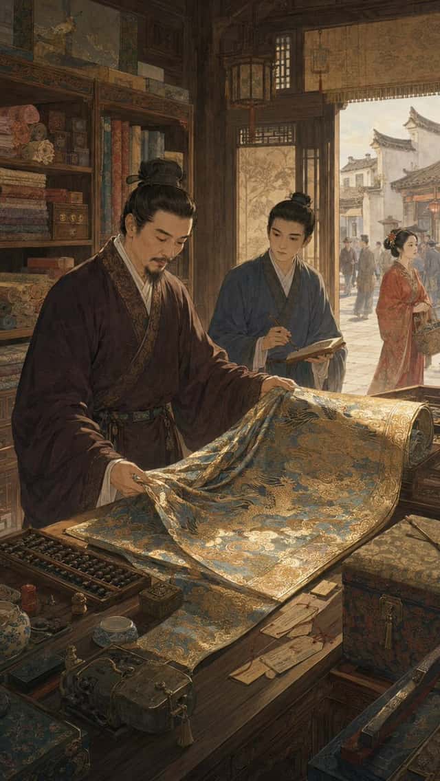 Old Chinese Silk Shop Interior preview