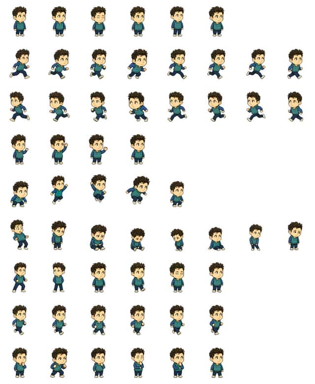 Sammy Chibi Sprite Sheet preview