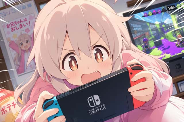 Anime Character Playing Video Games preview