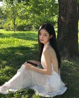Sunny Park Portrait in White Dress preview