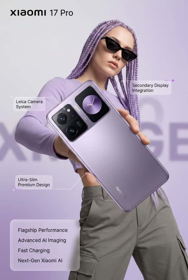 Xiaomi 17 Pro Lavender Ad preview