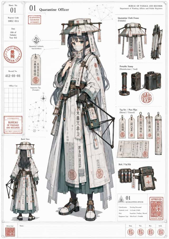 Quarantine Officer Dossier Sheet preview