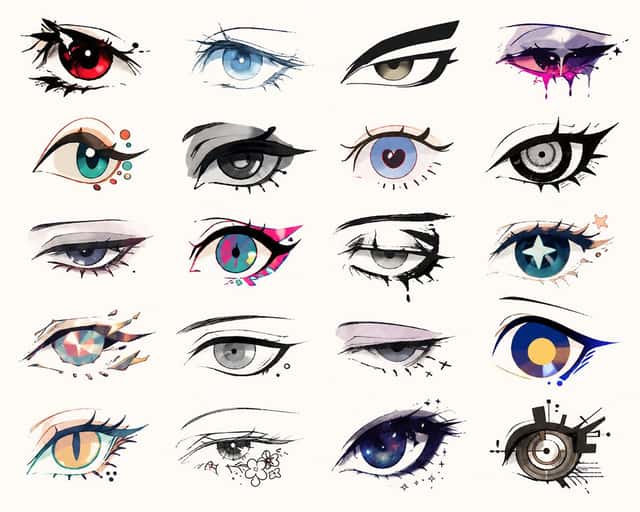 Illustrator-style eye design preview