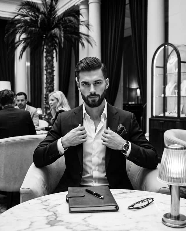Monochrome Luxury Editorial Portrait preview