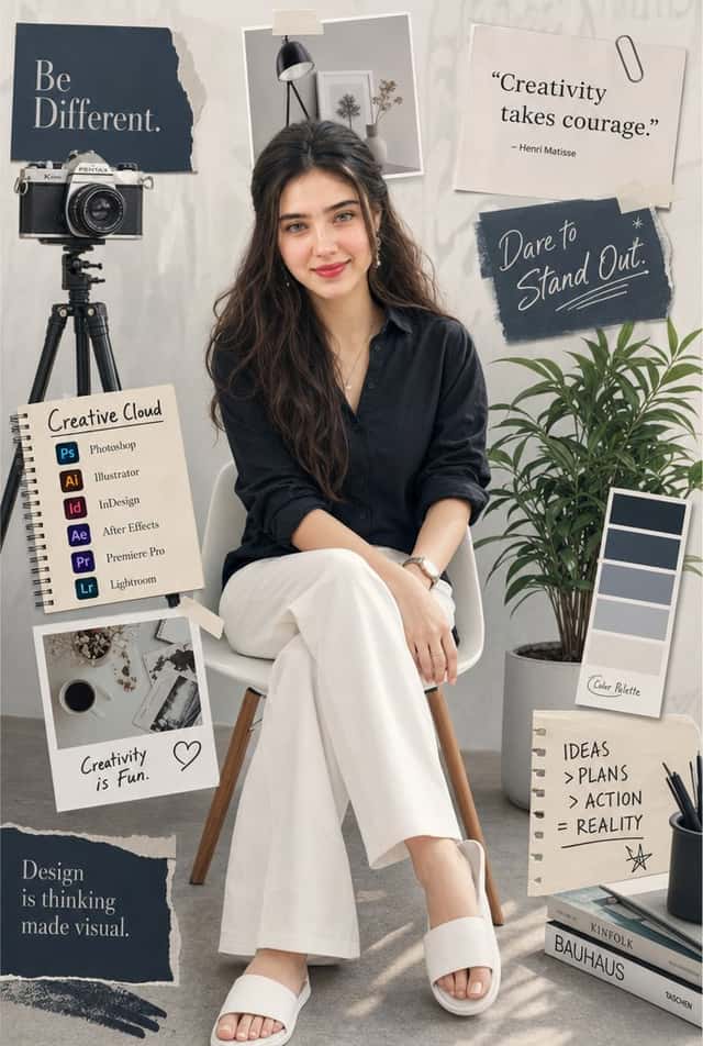 Creative Studio Portrait Mood Board preview