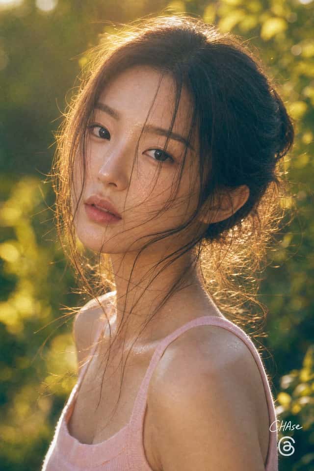 Golden Hour Pastel Pink Portrait preview