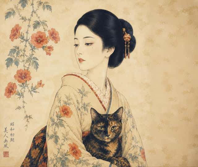 Showa Era Japanese Painting Style preview
