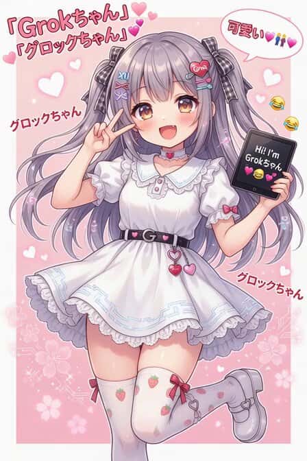 Grok Girl Anime Character preview