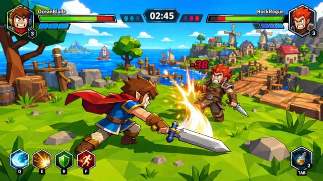 Zelda-Style Game UI Screenshot preview