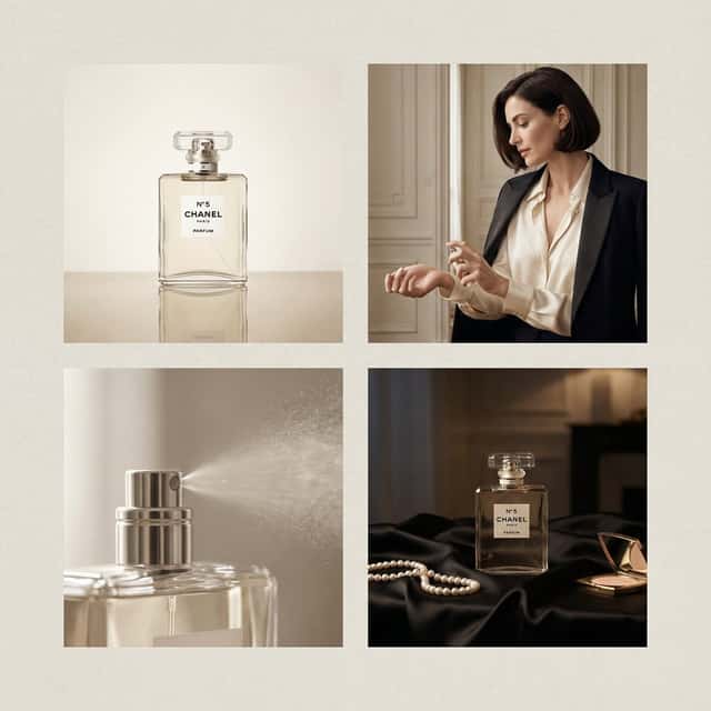 Chanel Perfume 2x2 Grid Luxury Campaign preview