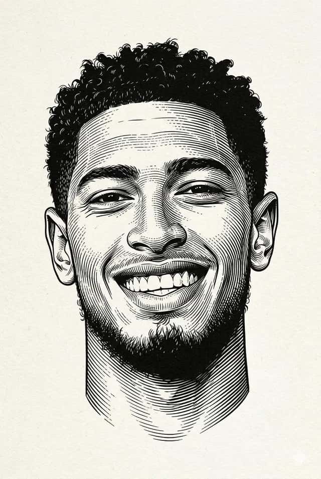 Woodcut Linocut Portrait Illustration preview