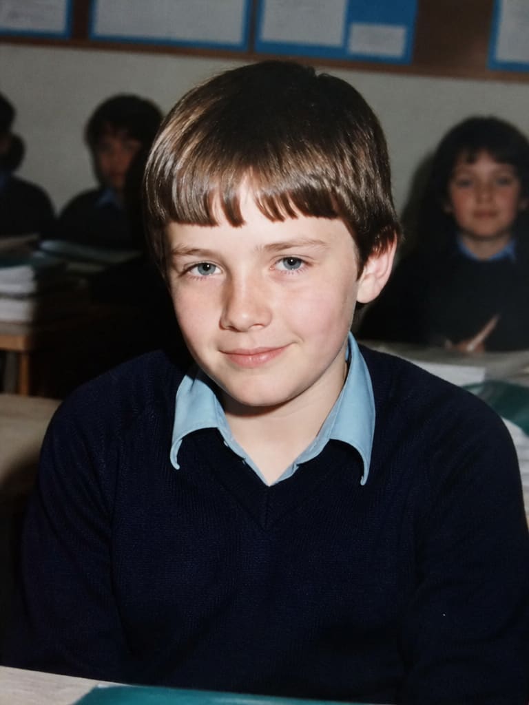 AI-generated sample for “80s School Photograph”