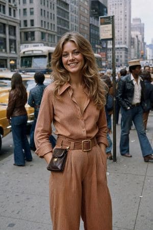 AI-generated sample for “70s Manhattan Street Style”