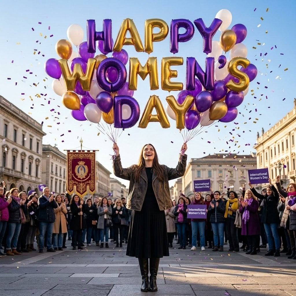 AI-generated sample for “Cinematic Scene for Happy Women's Day”