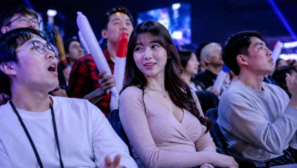AI-generated sample for “Blurred Esports Audience Crowd Shot”
