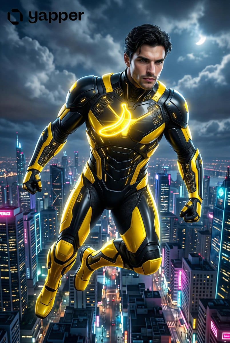 AI-generated sample for “Futuristic Nano Banana Superhero Transformation Prompt”