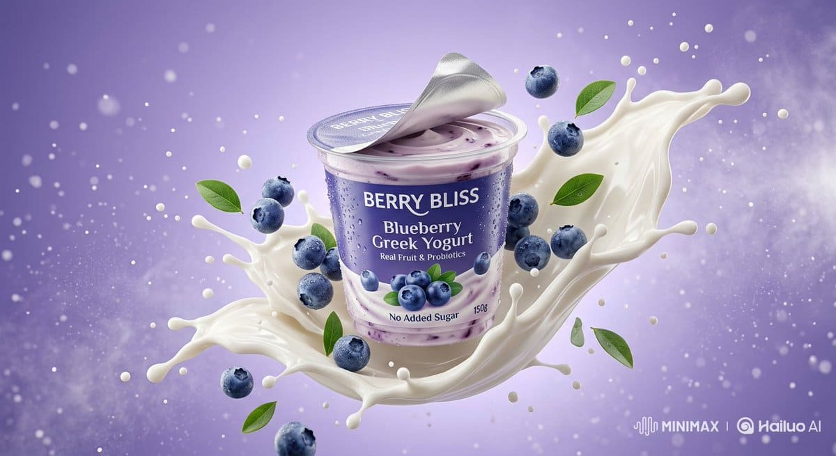AI-generated sample for “Ultra-Realistic Product Photography of Yogurt”