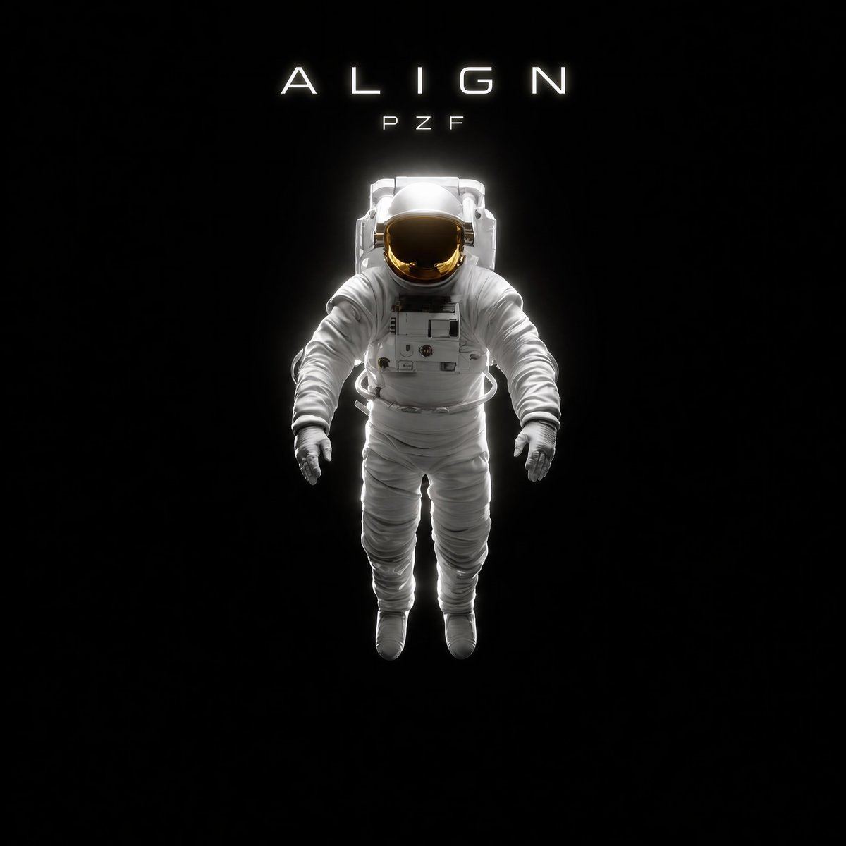 AI-generated sample for “Minimal Astronaut Album Cover”