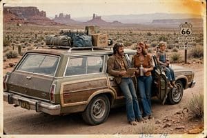 AI-generated sample for “70s Road Trip Snapshot”