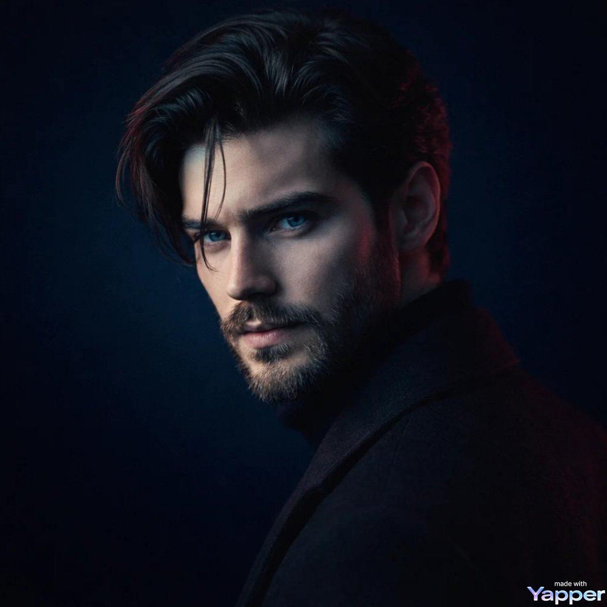 AI-generated sample for “Cinematic Portrait of a Handsome Young Man”