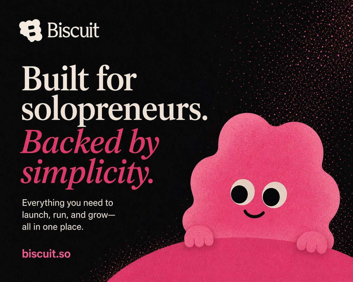 AI-generated sample for “Minimal SaaS Poster with Pink Mascot”