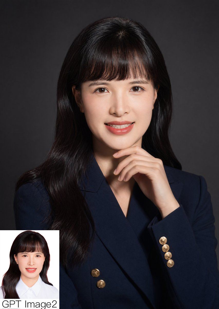 AI-generated sample for “Studio Corporate Portrait with Inset”