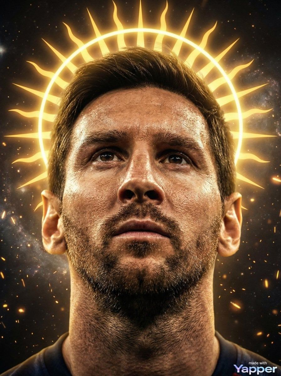 AI-generated sample for “Lionel Messi Divine Portrait Prompt”