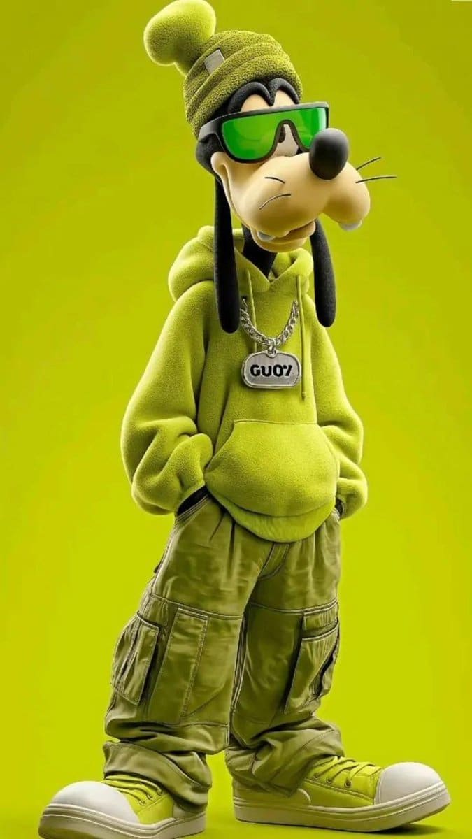 AI-generated sample for “3D Anthropomorphic Dog in Streetwear”