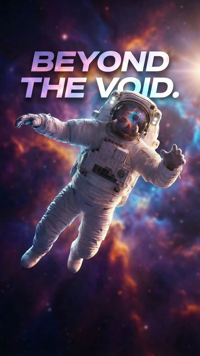 AI-generated sample for “Sci-Fi Book Cover with Layered Text”