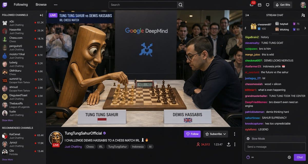 AI-generated sample for “Streaming Scene Screenshot”