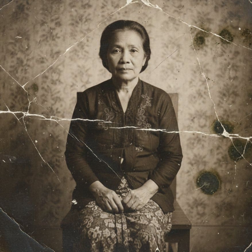 AI-generated sample for “Old Photo to DSLR Portrait”
