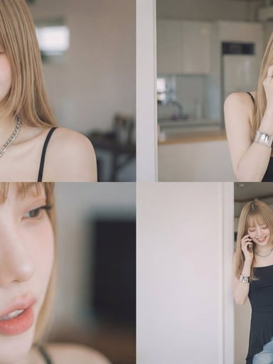 Cinematic Video of a Woman Talking on the Phone