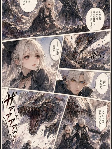 Gritty Sci-Fi Shoujo Manga Page
