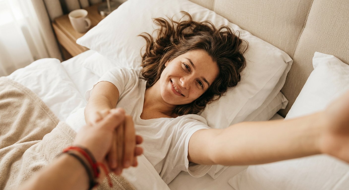 Candid Morning Bedside Selfie