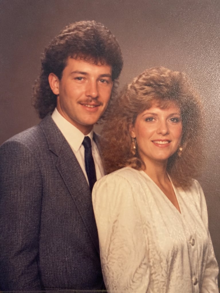 AI-generated sample for “80s Couple Studio Portrait”