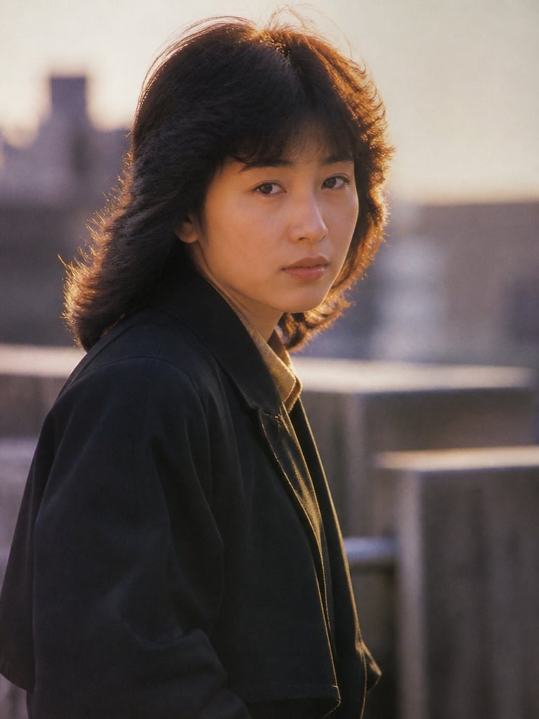 AI-generated sample for “Showa 1980s Outdoor Portrait”